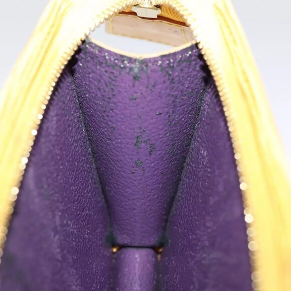 LOUIS VUITTON Epi Poche Toilette 15 Pouch Yellow LV Auth - Picture 12 of 15